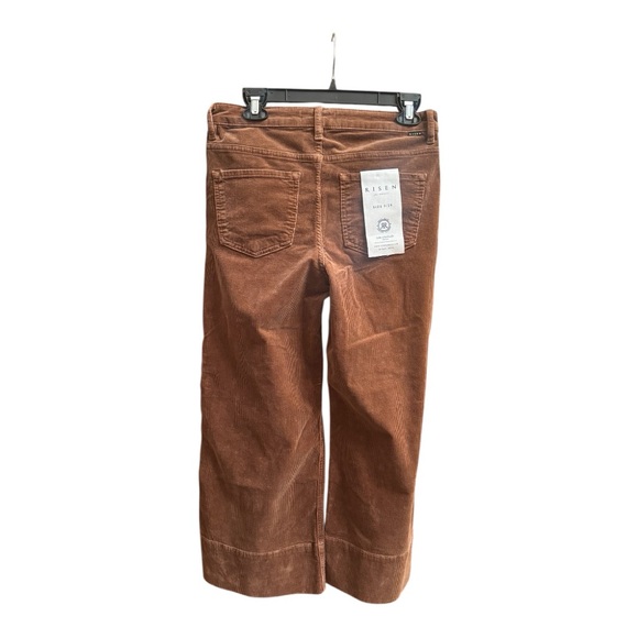 NWT Risen Brown Corduroy Crop Pants - Picture 4 of 4